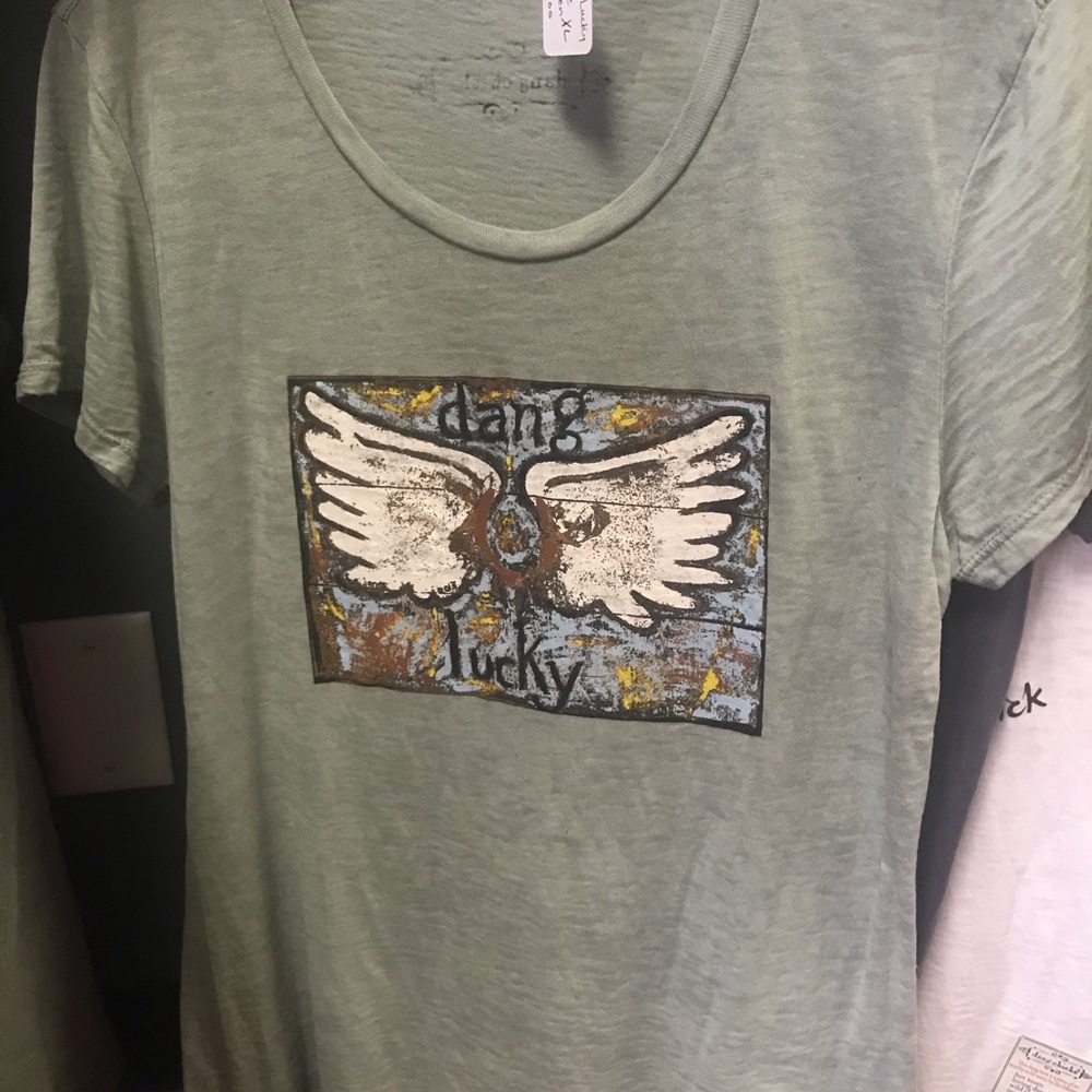 Army green Dang Lucky Tee